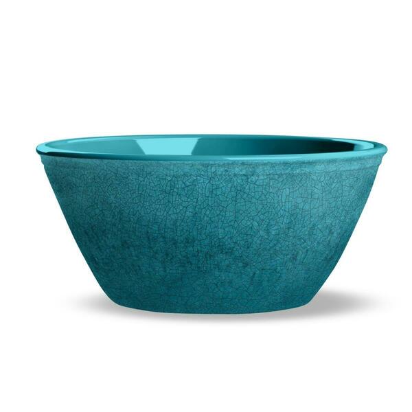 Tarhong Potters Reactive Glaze Bowl Heavy Mold - Teal, 6PK PVL3061TVCBA